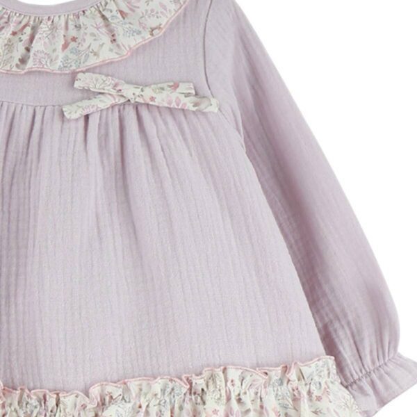 Vestido lila con florecitas - Imagen 2