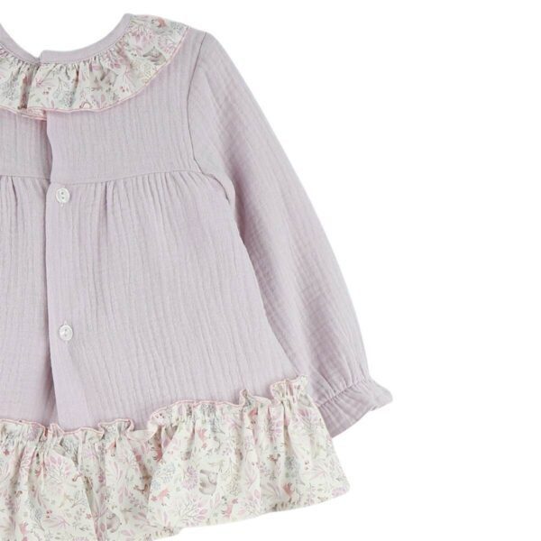 Vestido lila con florecitas - Imagen 3