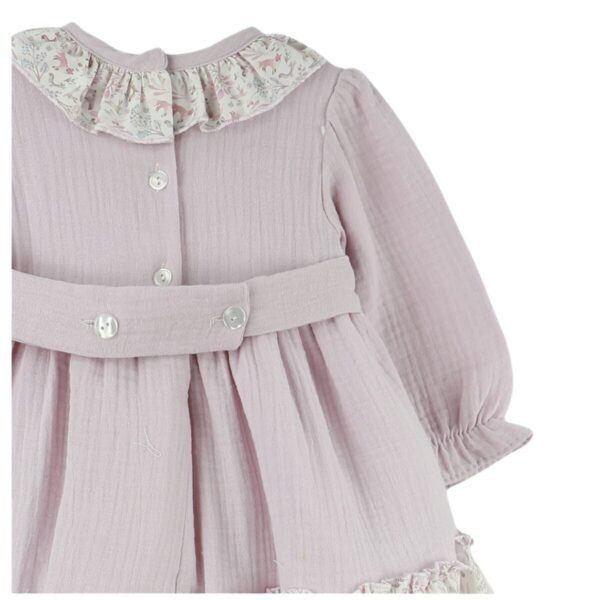 Vestido lila con florecitas - Imagen 4