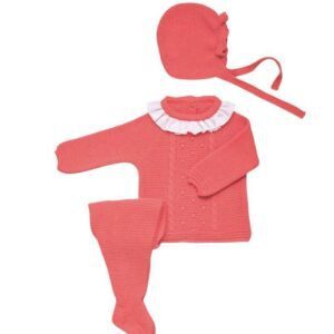 Conjunto polaina coral