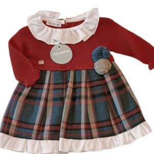 Vestido en caldero con diseño de cuadros