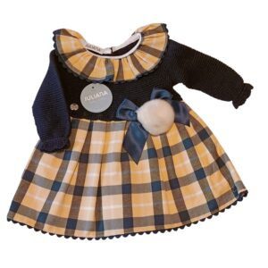 Vestido de cuadros amarillos