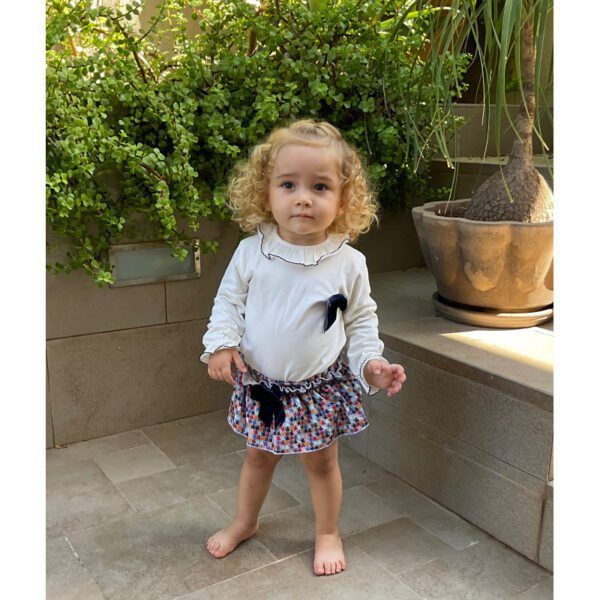 Conjunto de algodón bebe niña de braguita y sudadera alma colorin - Imagen 2