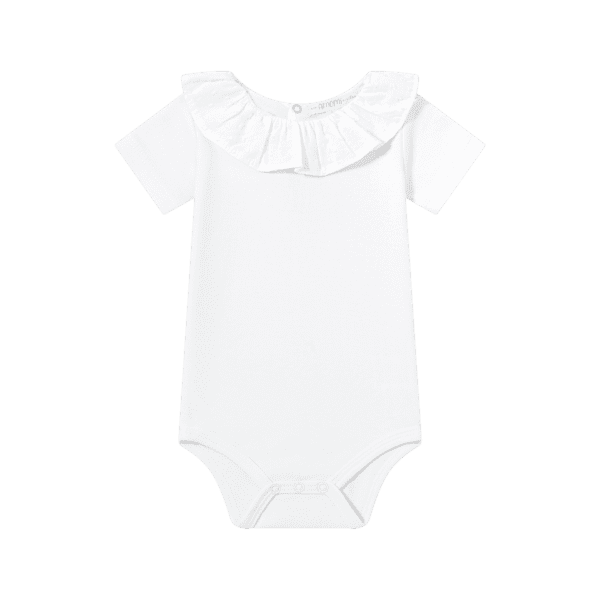 Pack bodies para bebé manga corta con cuello plumeti. 100% algodón. - Imagen 3