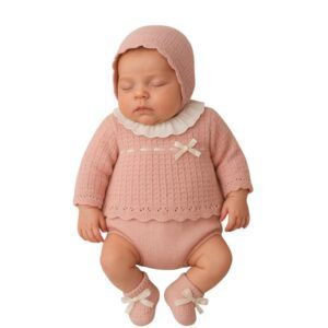 Conjunto 4 piezas con patucos FLEUR VINTAGE Mac Ilusión