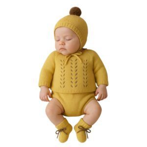 Conjunto 4 piezas con patucos ABETOS NECTAR Mac Ilusión