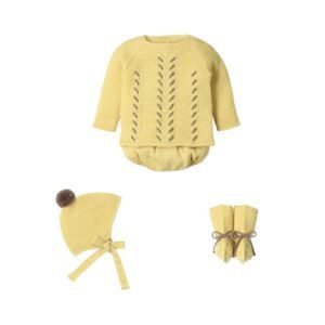 Conjunto 4 piezas con patucos ABETOS NECTAR Mac Ilusión
